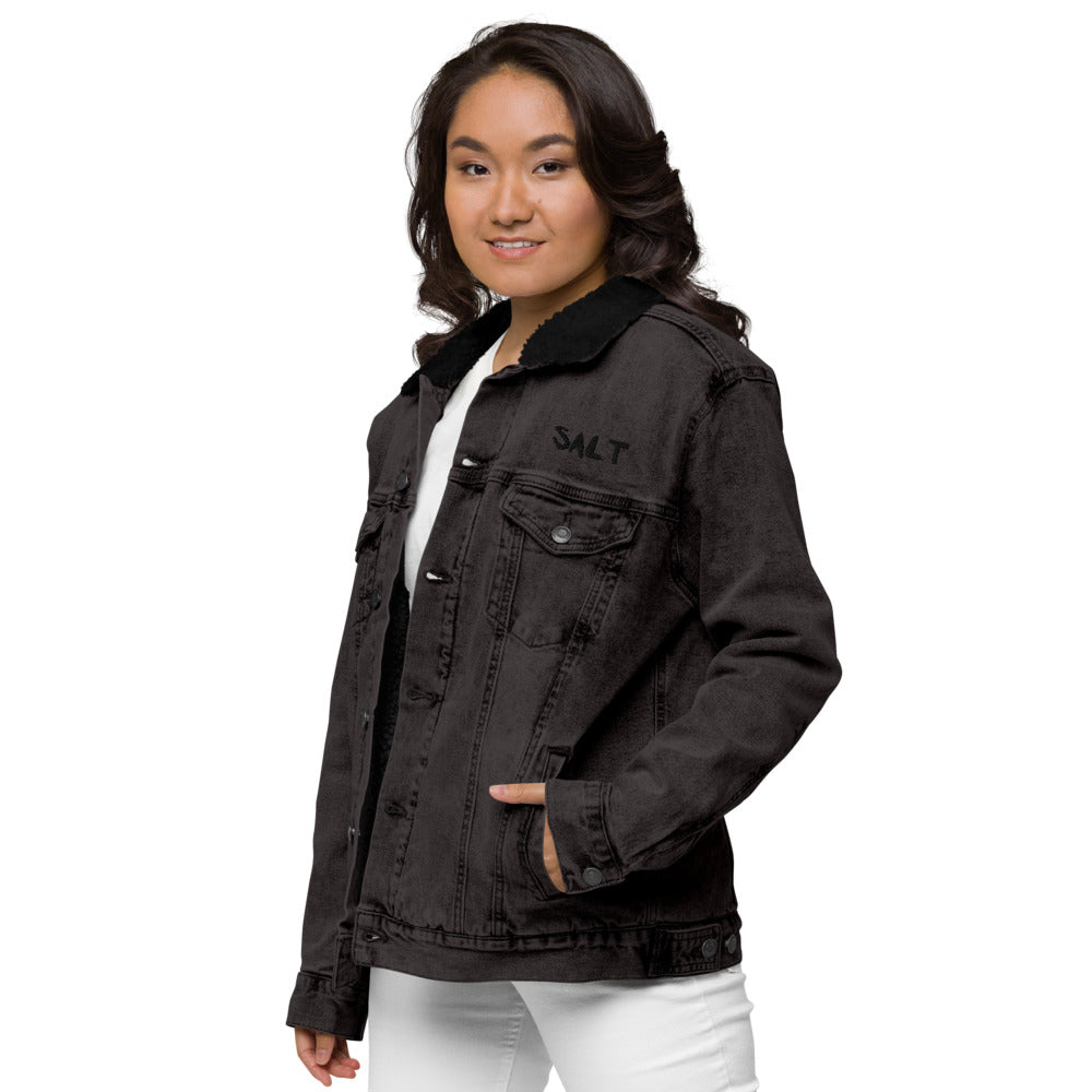 Unisex denim sherpa jacket-SALT