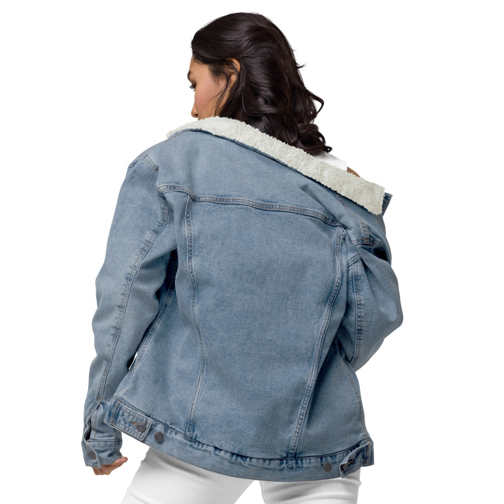 Unisex denim sherpa jacket-SALT