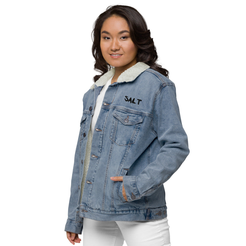 Unisex denim sherpa jacket-SALT