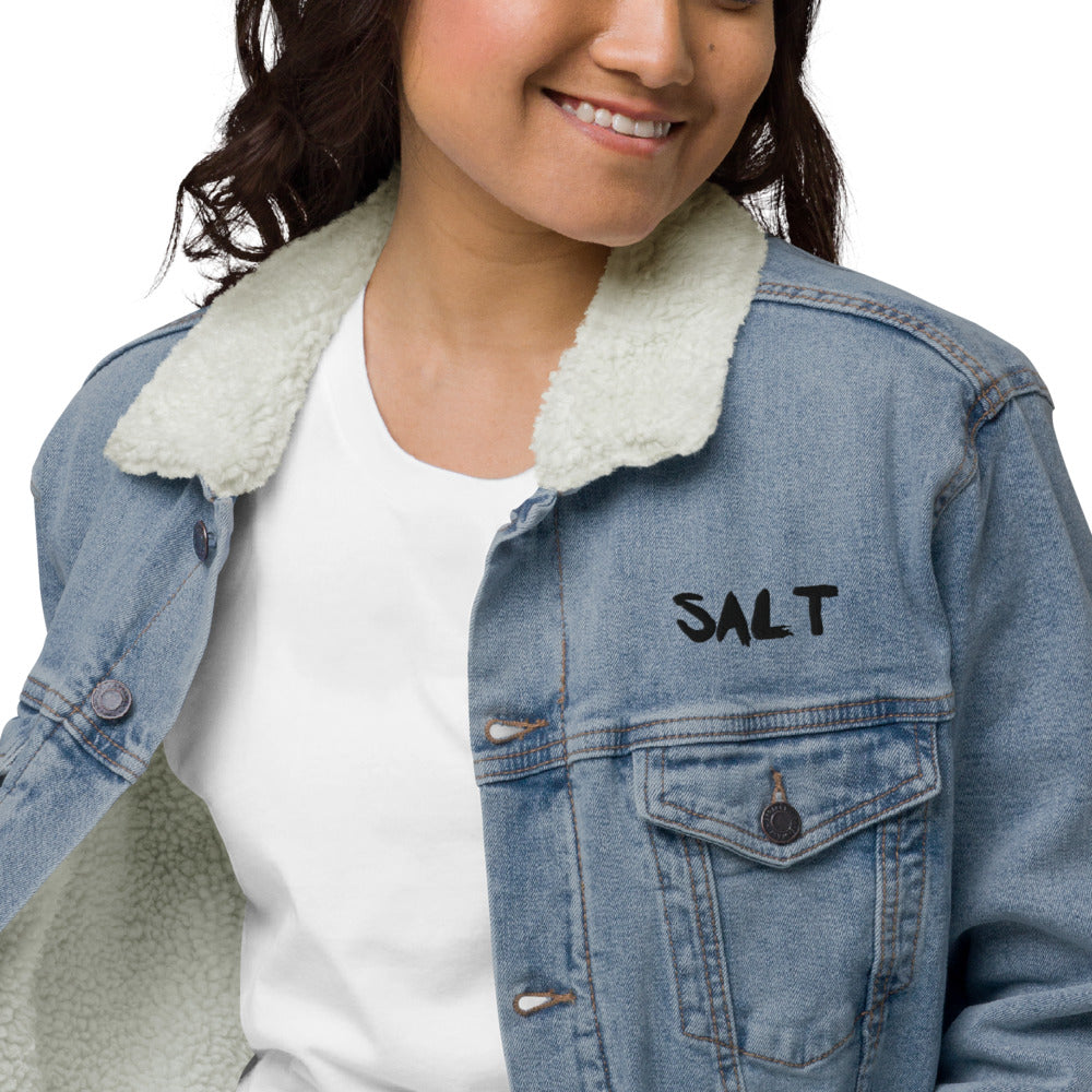 Unisex denim sherpa jacket-SALT