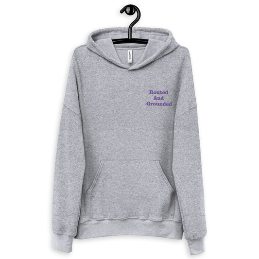 Unisex sueded fleece hoodie