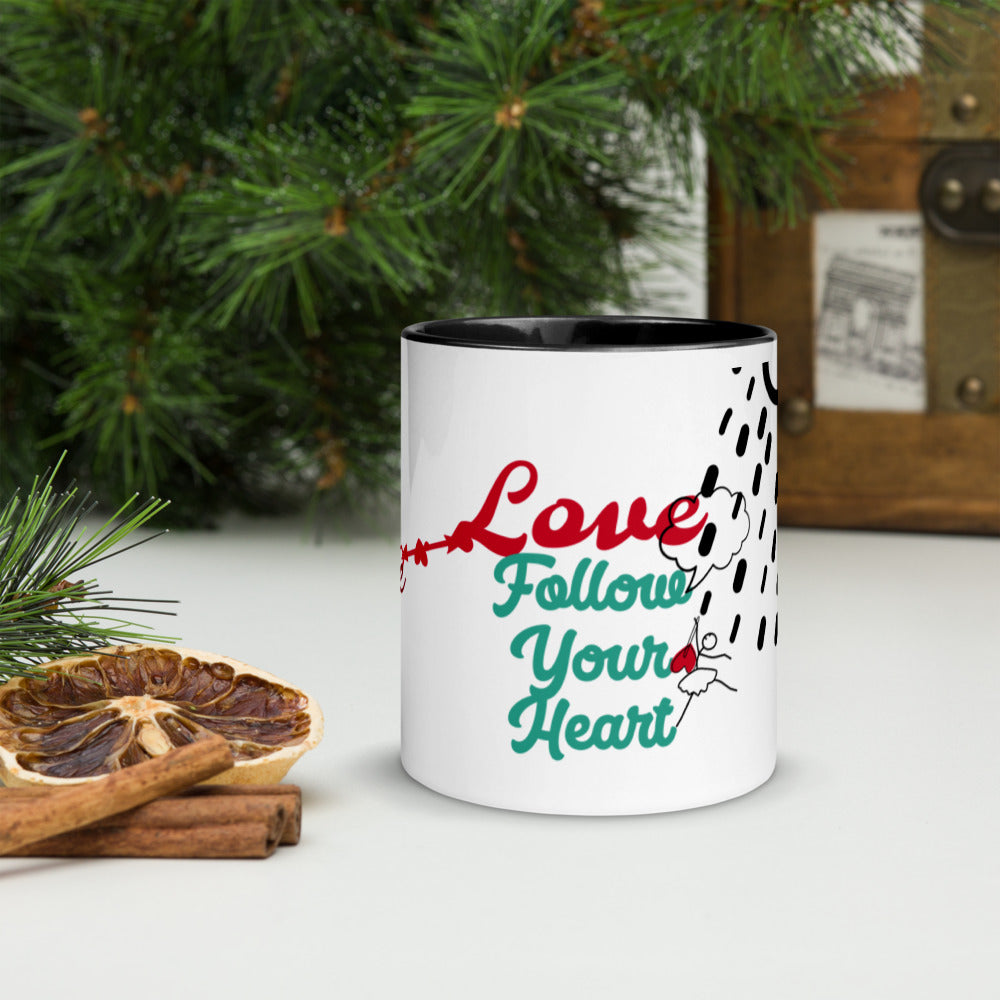 Mug with Color Inside -Be My Valentine's