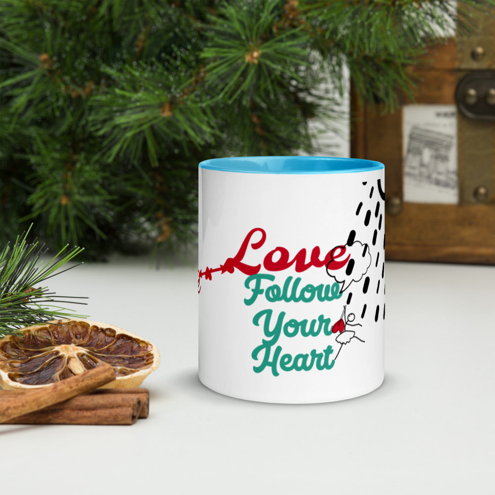 Mug with Color Inside -Be My Valentine's