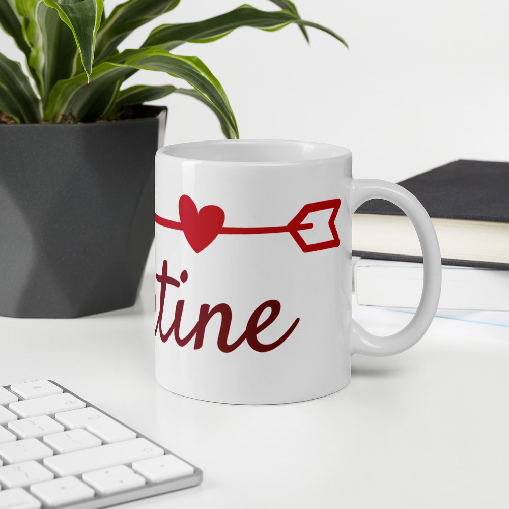 White glossy mug - Valentine