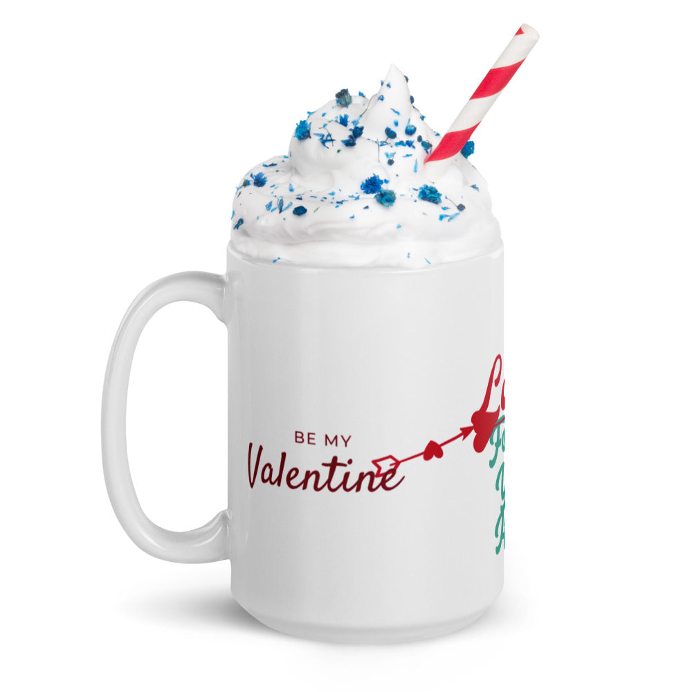 White glossy mug-Be My Valentine's