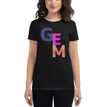 Women's short sleeve t-shirt-Gem