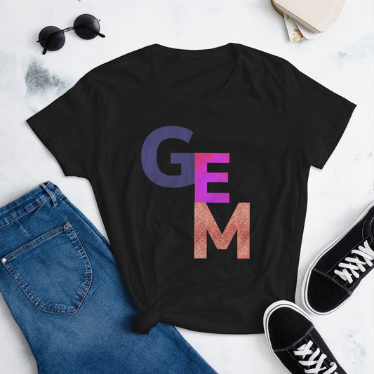 Women's short sleeve t-shirt-Gem