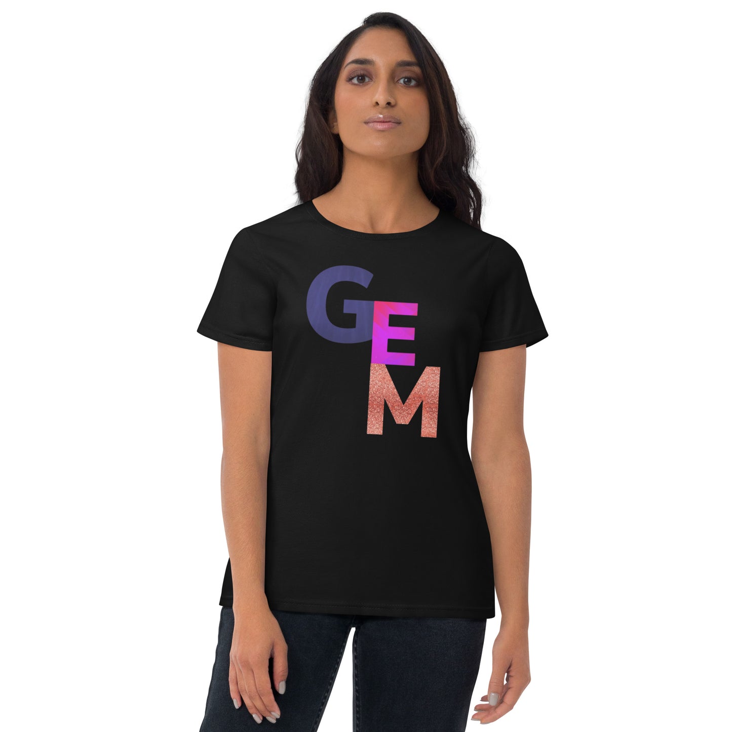 Women's short sleeve t-shirt-Gem