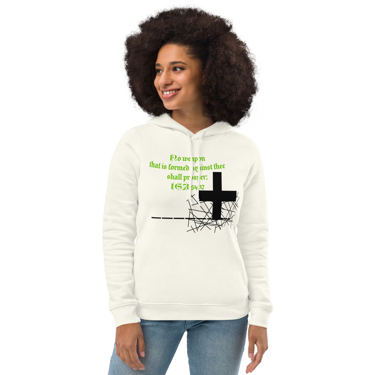 Women's eco fitted hoodie