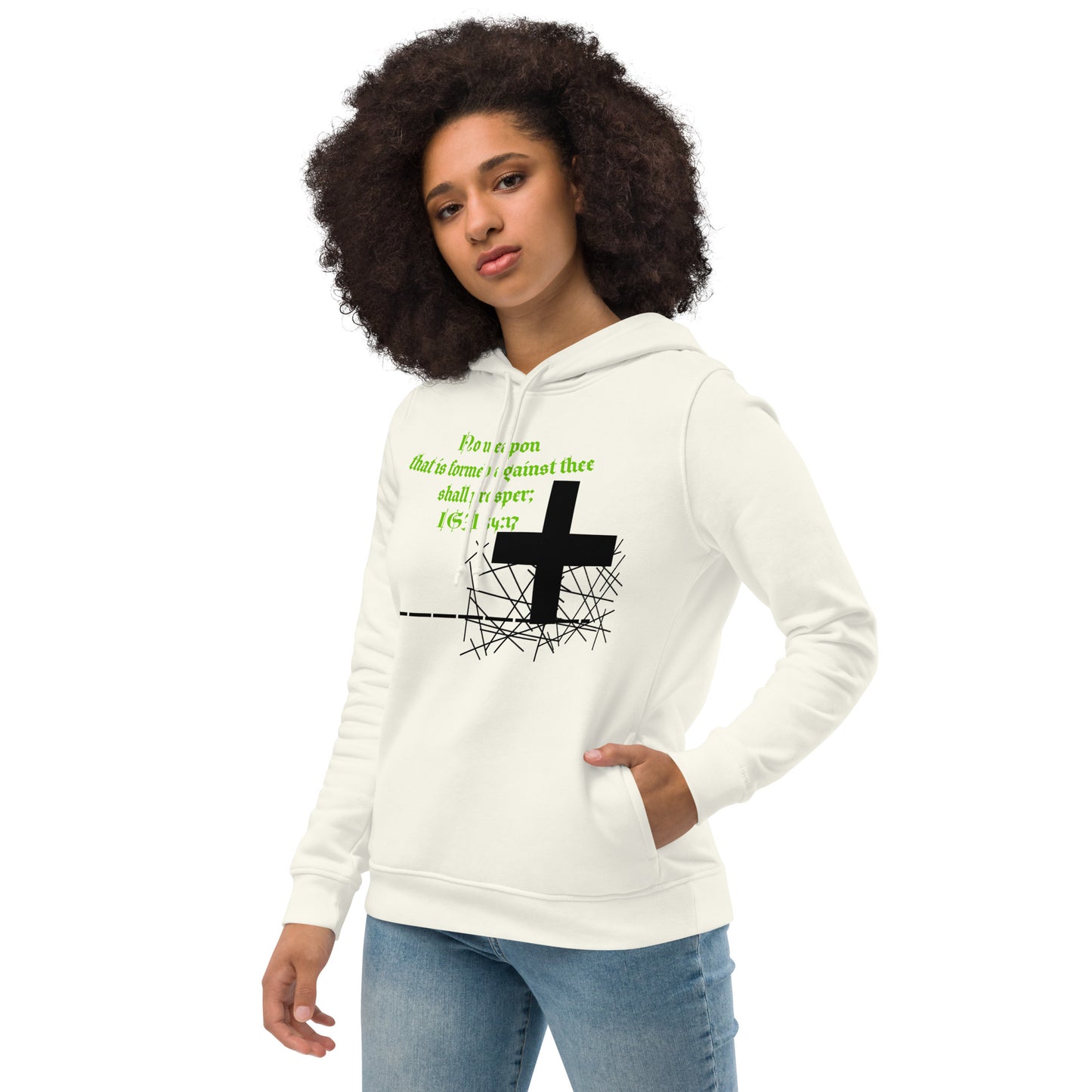 Women's eco fitted hoodie