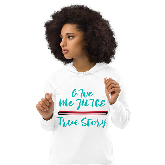 Women's eco fitted hoodie- True Story