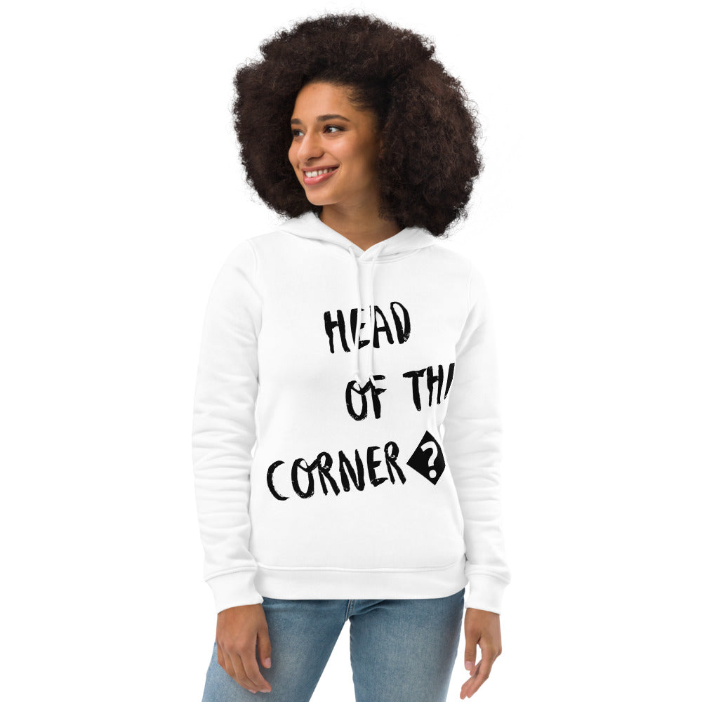 Women's eco fitted hoodie Head of The Corner..