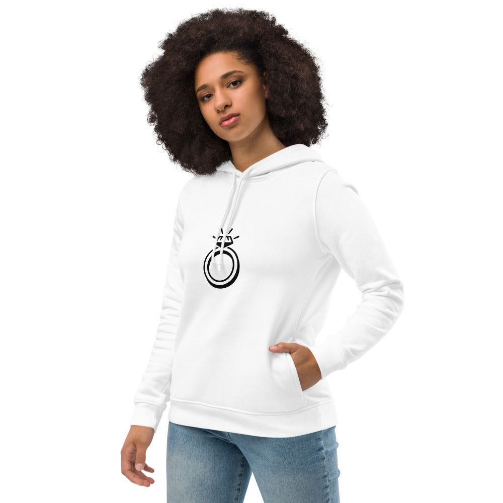 Women's eco fitted hoodie