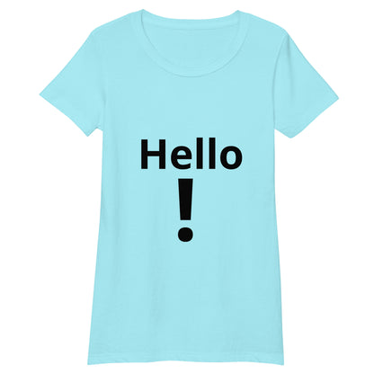 Women’s fitted t-shirt- Hello