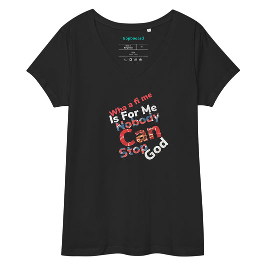 Women’s fitted v-neck t-shirt