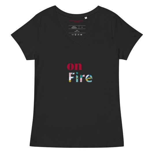 Women’s fitted v-neck t-shirt