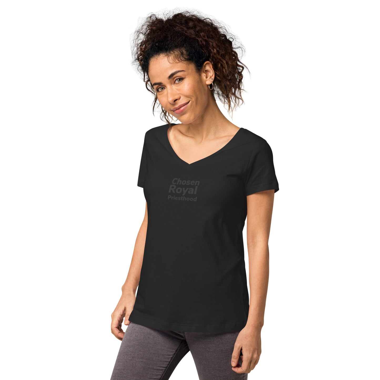 Women’s fitted v-neck t-shirt