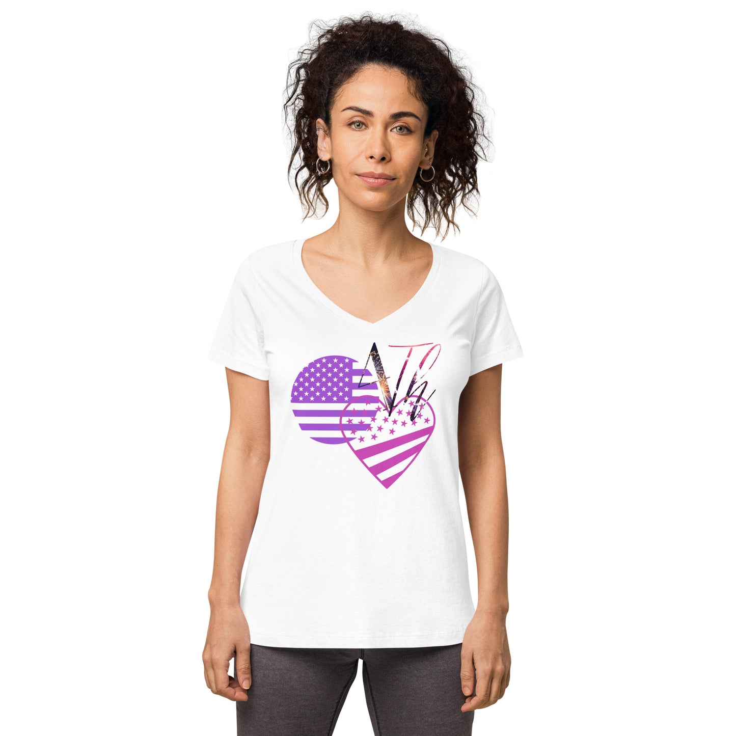 Women’s fitted v-neck t-shirt