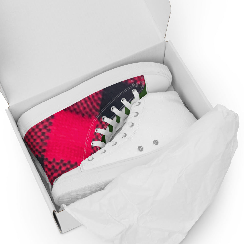 Women’s high top canvas shoes -