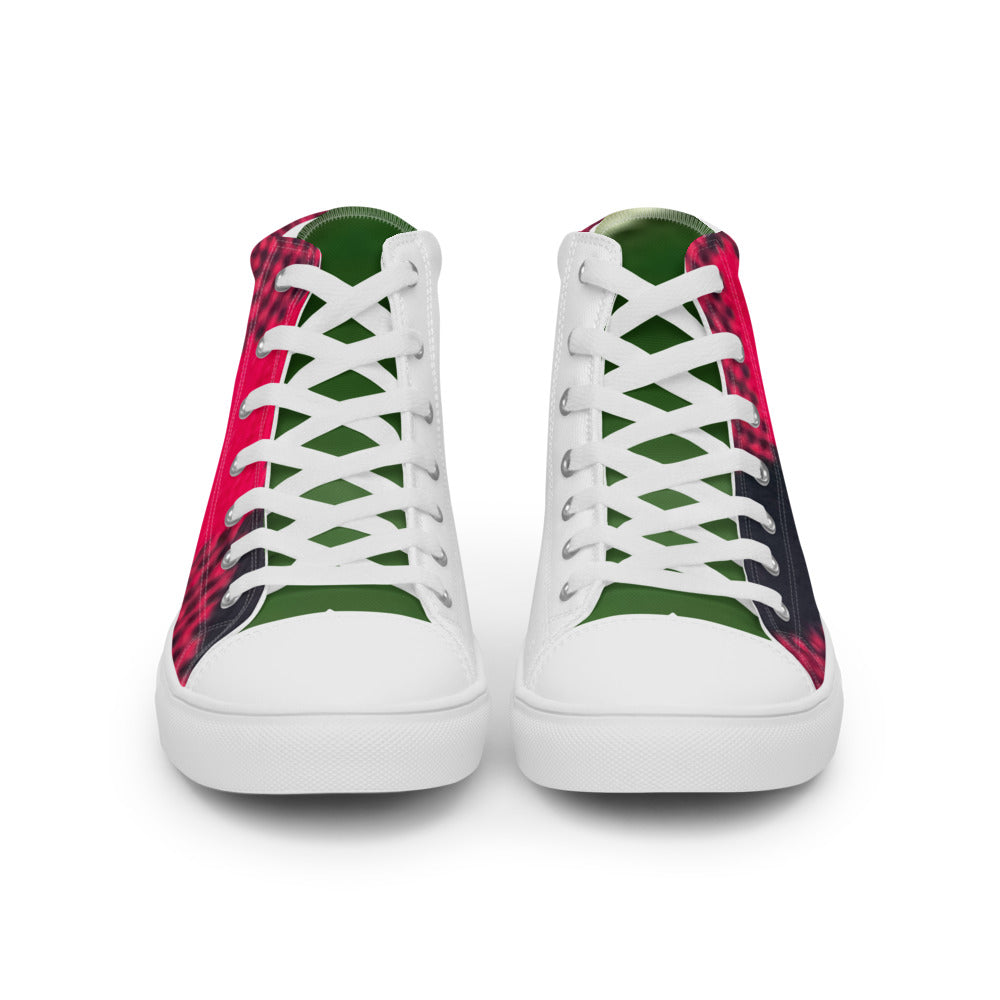 Women’s high top canvas shoes -