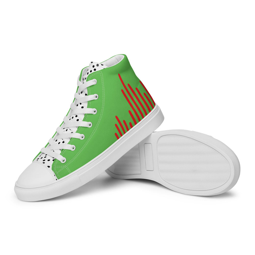 Women’s high top canvas shoes