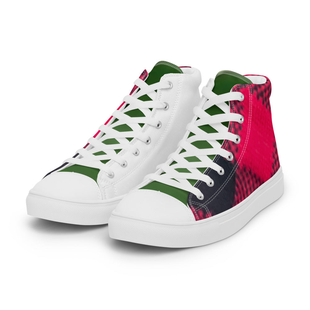 Women’s high top canvas shoes -