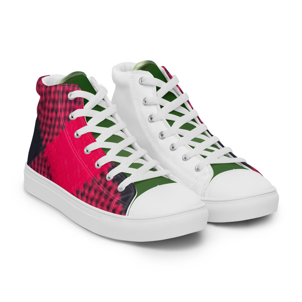 Women’s high top canvas shoes -