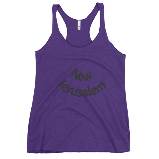 Women's Racerback Tank - New Jerusalem