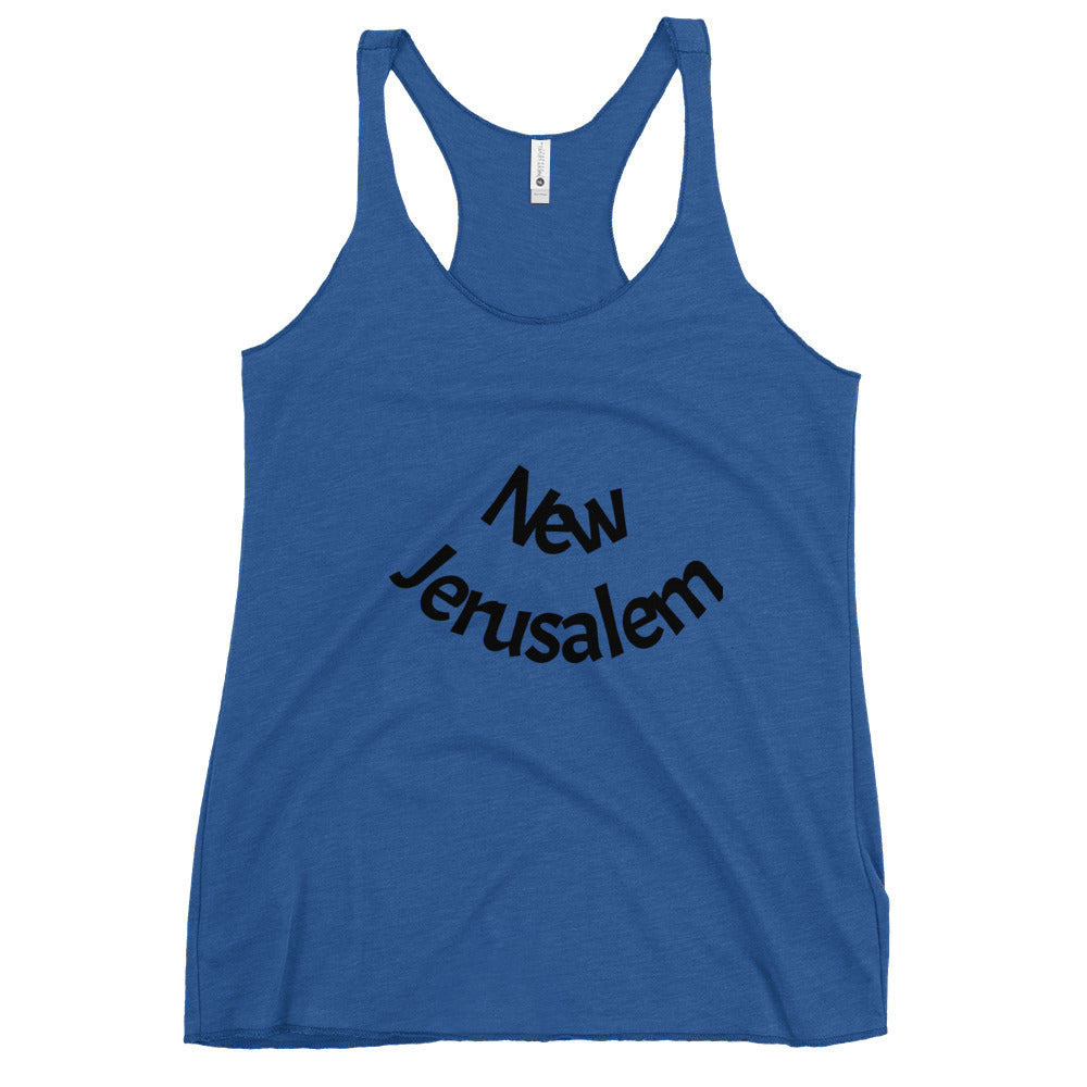 Women's Racerback Tank - New Jerusalem
