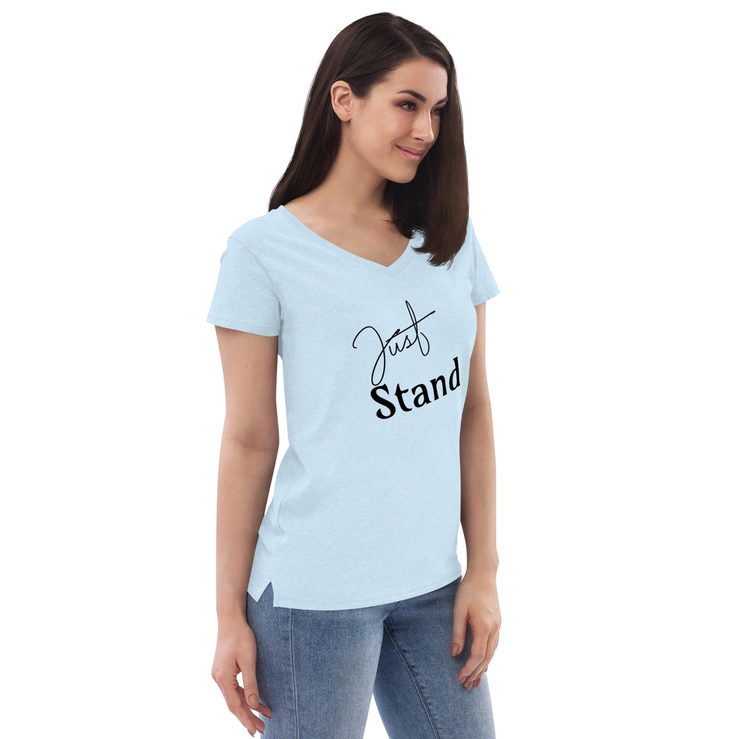 Women’s recycled v-neck t-shirt