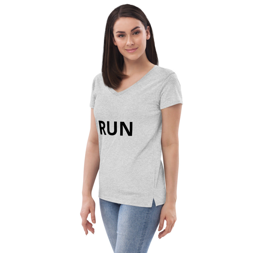 Women’s recycled v-neck t-shirt