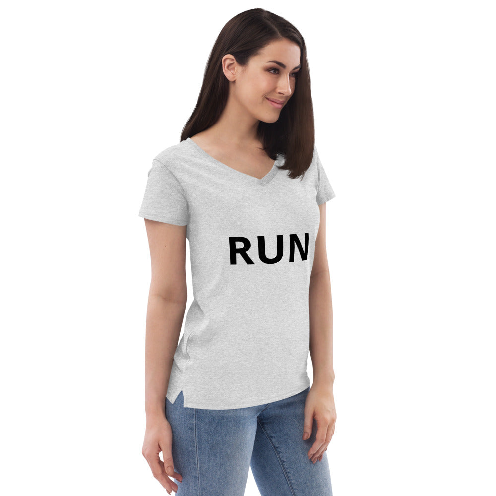 Women’s recycled v-neck t-shirt